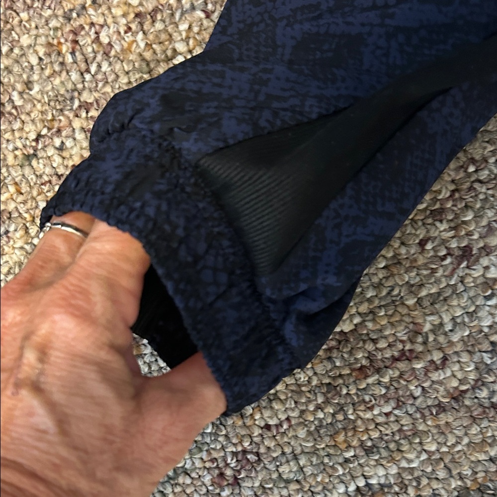 Athleta Navy Patterned Joggers - Picture 5 of 5